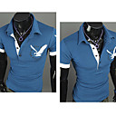 Männer gestickte Kurzarm-Poloshirt