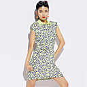 TS lapela vestido de manga curta Chiffon