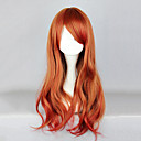 Zipper Brown and Red Soft Wave 65cm Sweet Lolita Wig