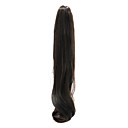 18 Inch sintéticos Brown populares onduladas rabo de cavalo Hair Extensions