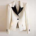 Pinklady Elegant Shoulder Pad Schede Katoen Suit Blazer