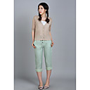 Women's Drawstring Waist Lace Cropped Pant