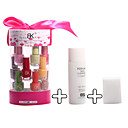 15PCS Candy Color Nail Polish Set (6ml)with Nail Polish Remover and Sponge