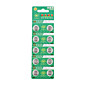 AG13 A76 1.55V ad alta capacità alcaline batterie a bottone (10-pack)