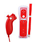 a distanza MotionPlus e un Nunchuck Controller con custodia per il wii / wii u (rosso)