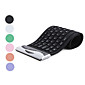 104 nøglen fleksibel qwerty USB-tastatur (vandtæt, assorterede farver)