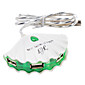 Coquille en forme de 4-port salut-vitesses dans le moyeu (blanc)