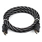 Guldbelagt 1080p HDMI V1.3 kabel til Xbox 360 og PS3 (1.8m, sort)