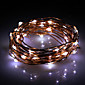 5M 50-LED Natural White koperdraad String Fairy Light met AC Adapter Set (100-240V)