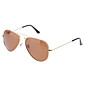 Oreka café résine polarisés lentille mode Lunettes de soleil d'or Driving cadre