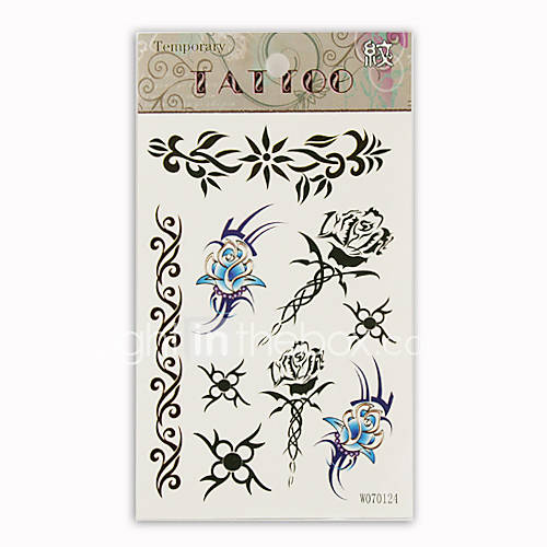 flower patterns for tattoos. Flower Temporary Tattoos One